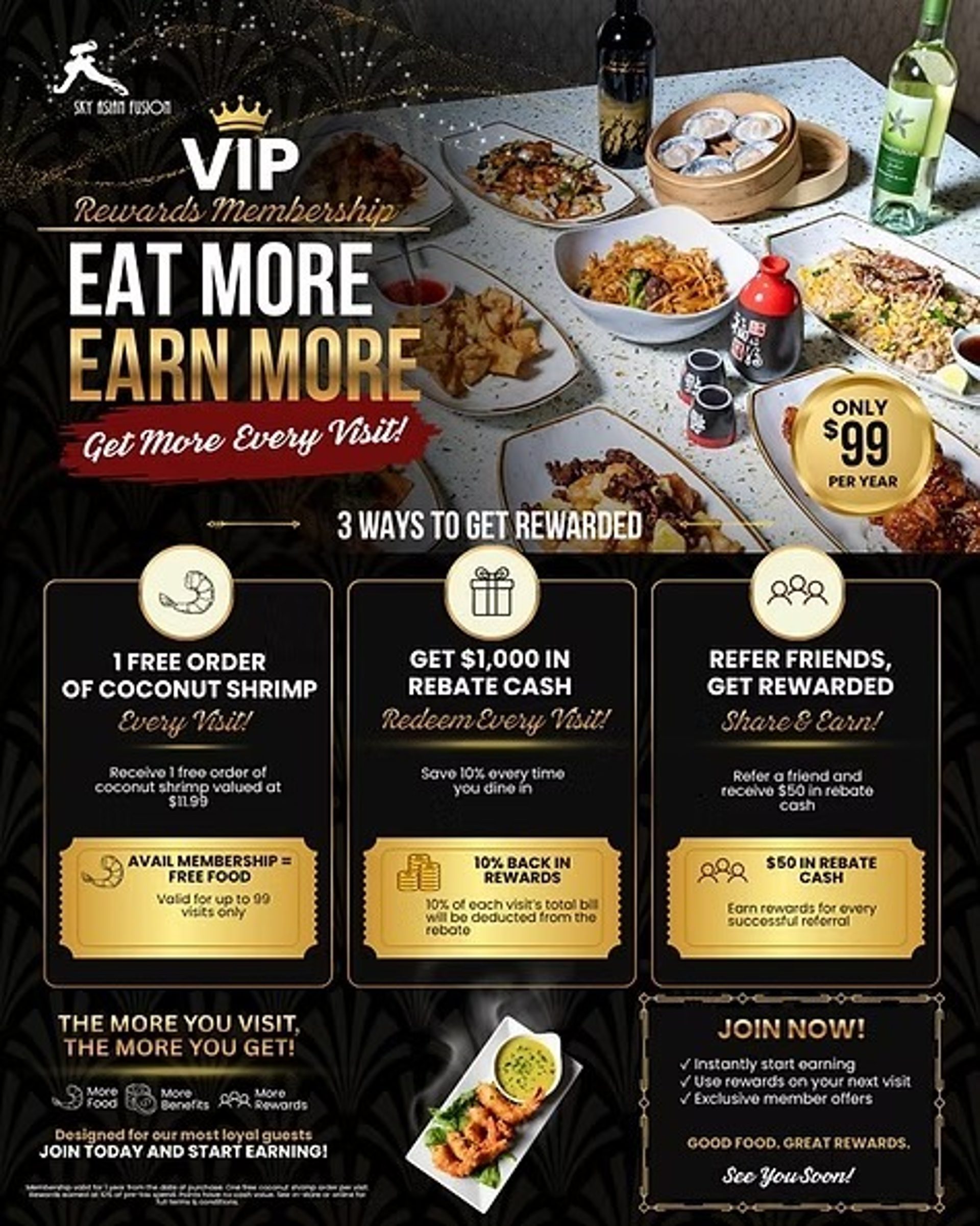 Sky Asian Fusion Rewards