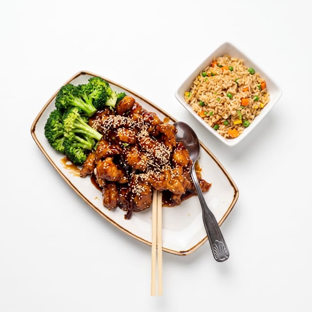 L- Sesame Chicken.